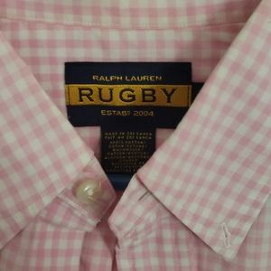 Men's L Rugby Ralph Lauren button down shirt